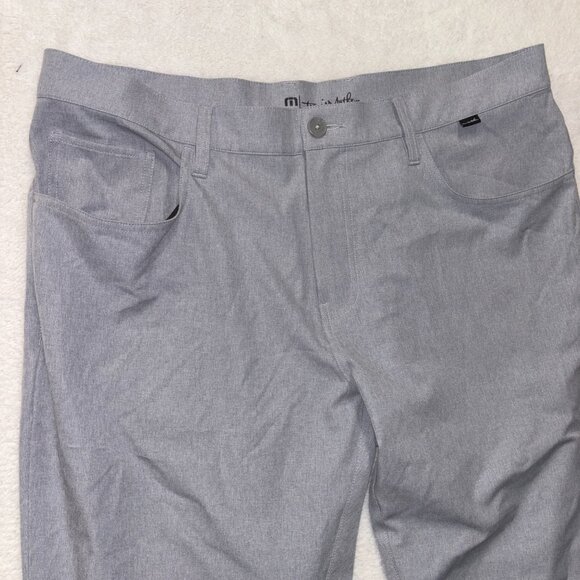 Travis Mathew Pants Mens 38x32 Light Grey Golf Prep Office Casual Slacks - Picture 2 of 7